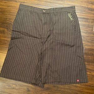 Tony Hawk Pinstripe Shorts Brown Men’s Size 34